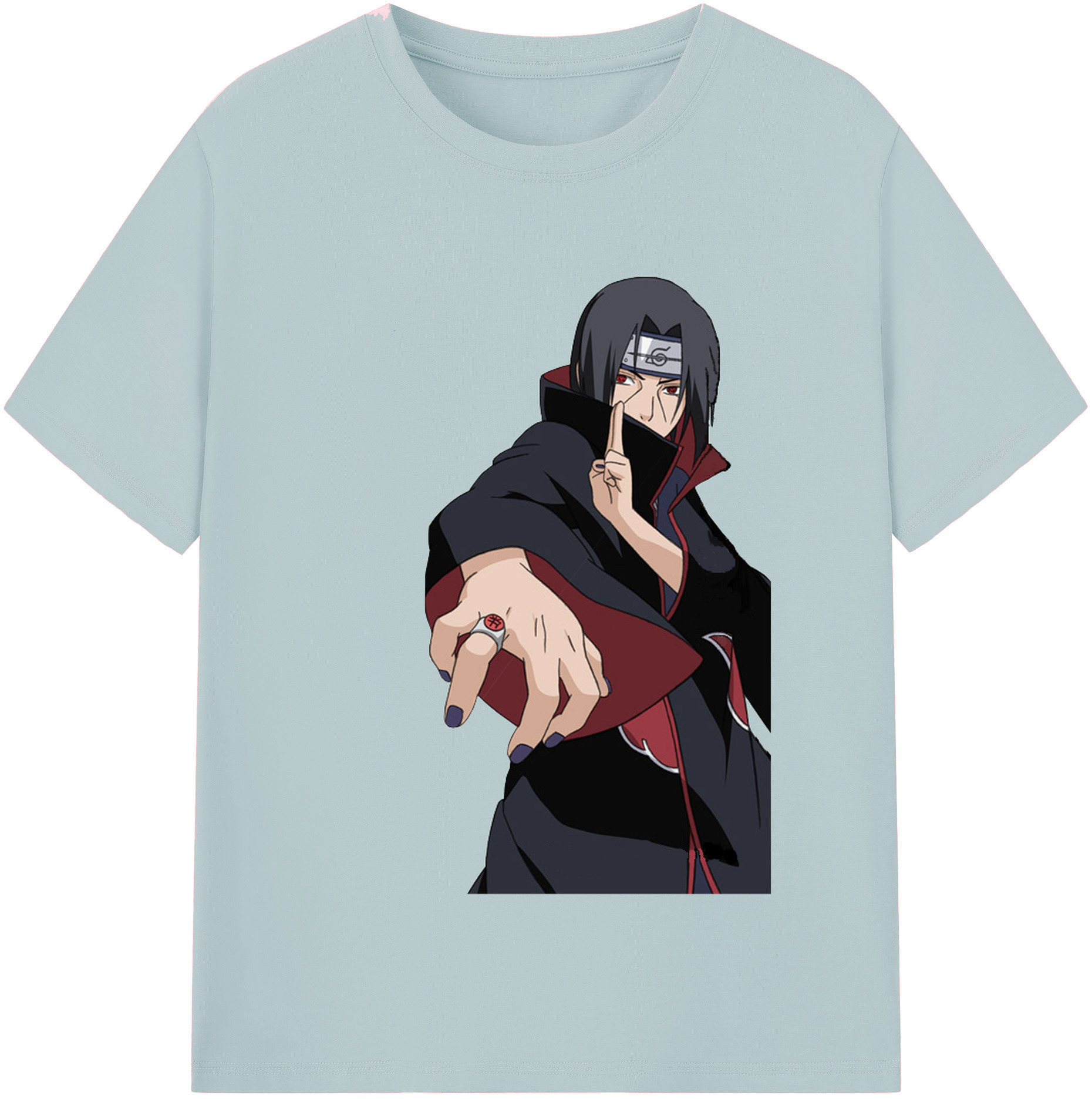（画像用） NARUTO -ナルト- うちは イタチ Uchiha Itachi 綿100％半袖Tシャツ（フロントプリント）